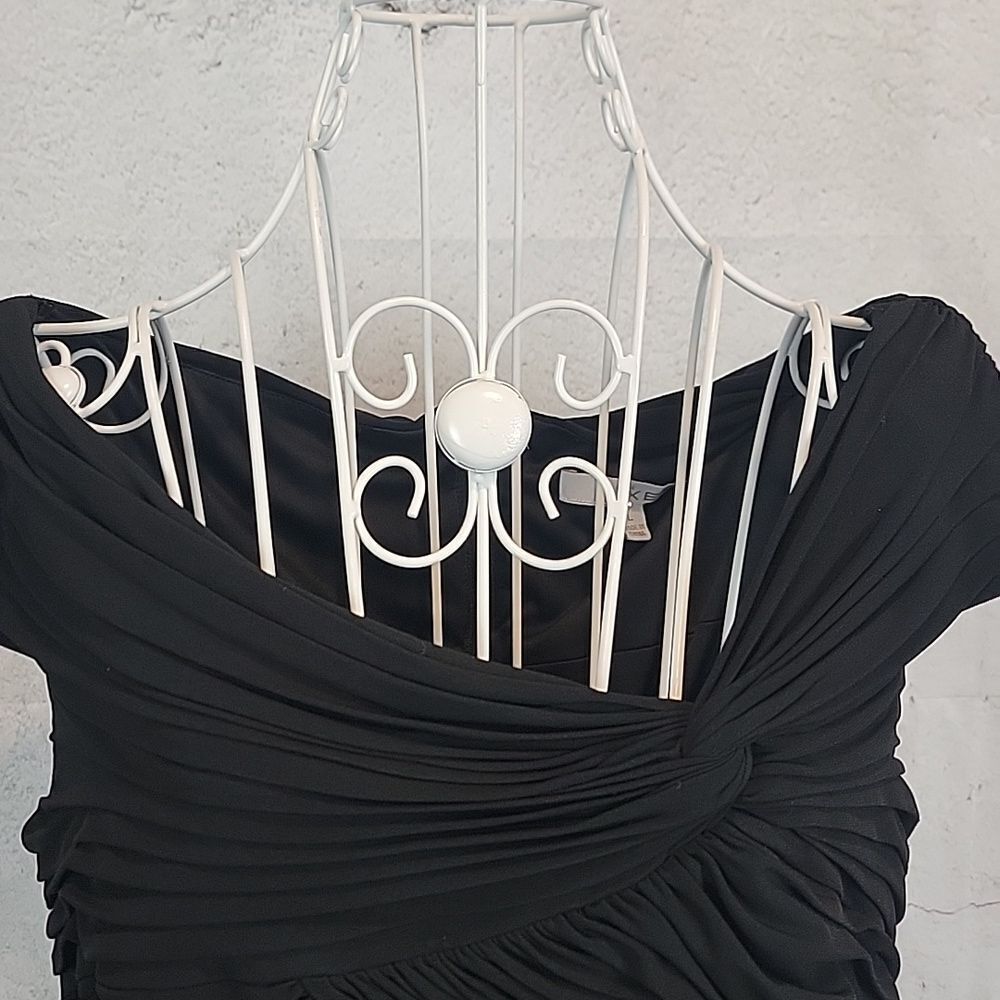 Cache Luxe Elegant Black Women's Special Occasion Top Size L - Picture 2 of 12